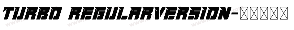 Turbo RegularVersion字体转换